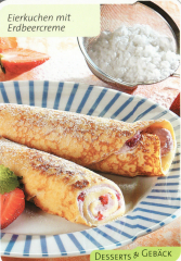 Eierkuchen mit Erdbeercreme